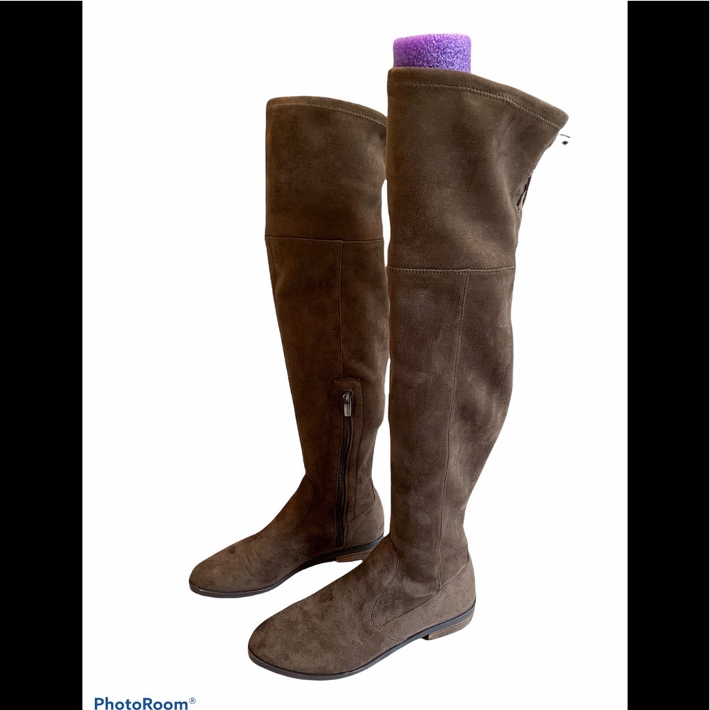 Vince Camuto Crisintha Over-The-Knee Lace Boots, Faux Suede - Picture 2 of 12